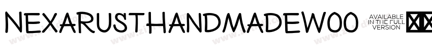 NexaRustHandmadeW00 字体转换